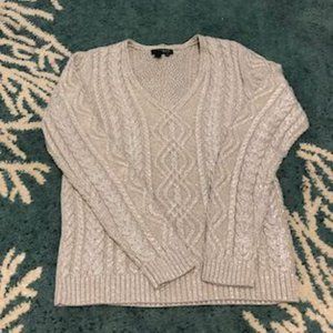 Lauren Ralph Lauren Lurex Sweater Sz M